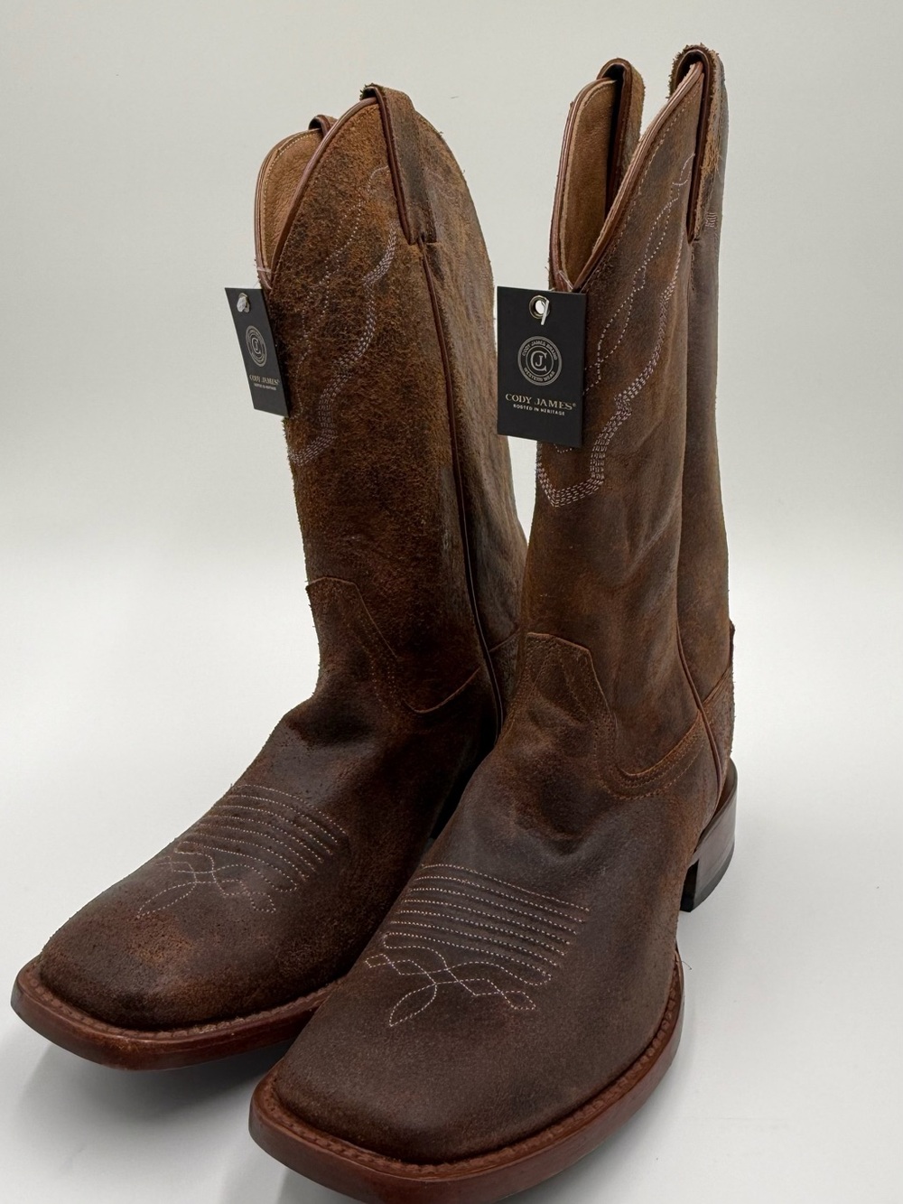 Cody James Men’s Brown Leather Cowboy Boots